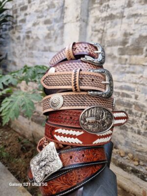 Western Hand Tooled Belts